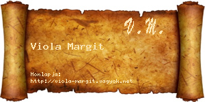Viola Margit névjegykártya